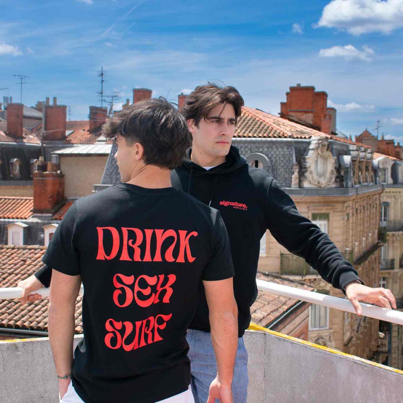 Hoodie DRINK SEX & SURF